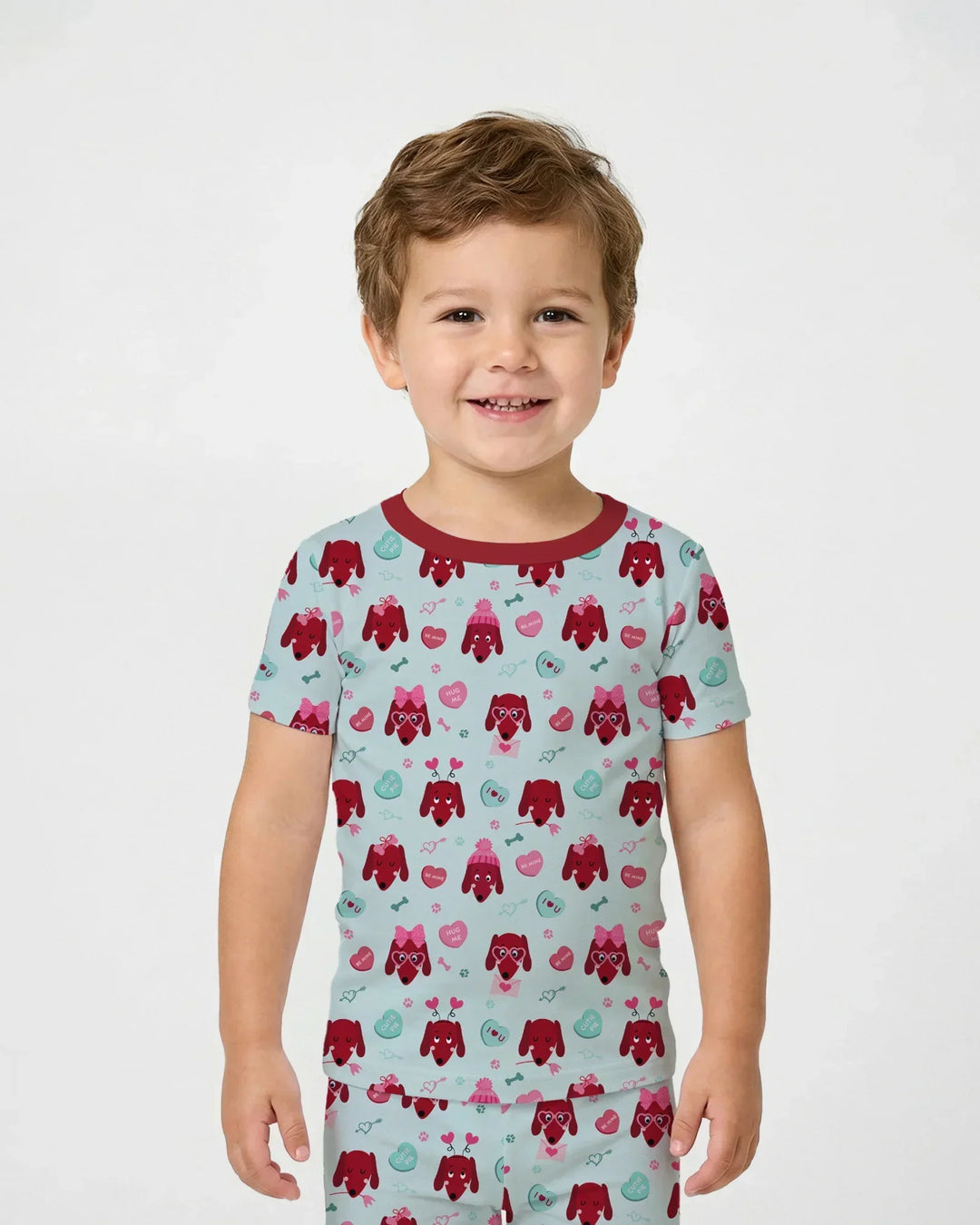 Zweiteiliges, kurzärmliges Pyjama-Set mit Marienkäfern
