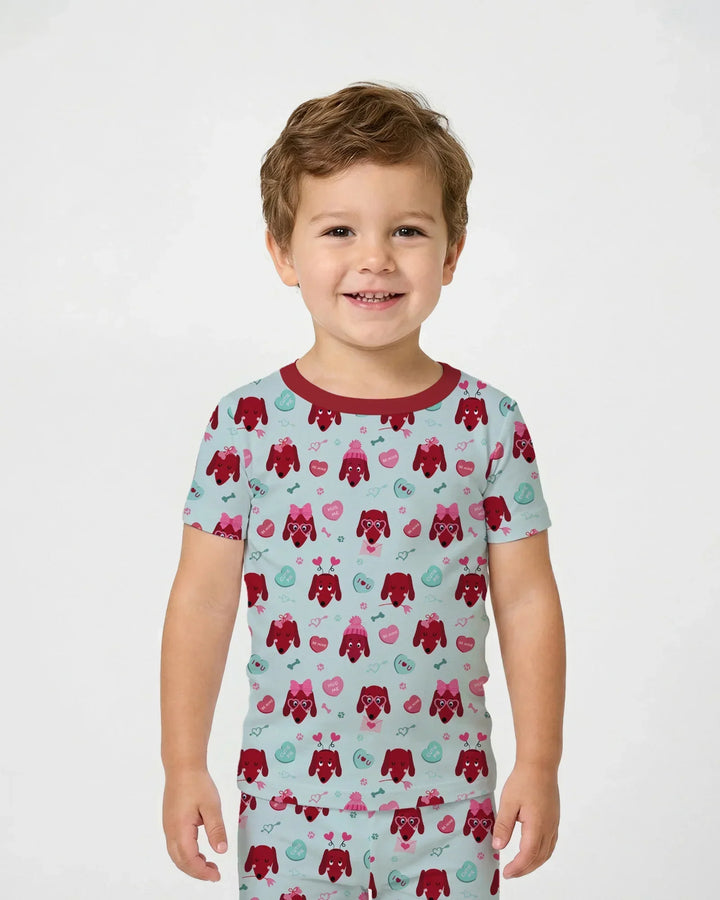 Zweiteiliges, kurzärmliges Pyjama-Set mit Marienkäfern
