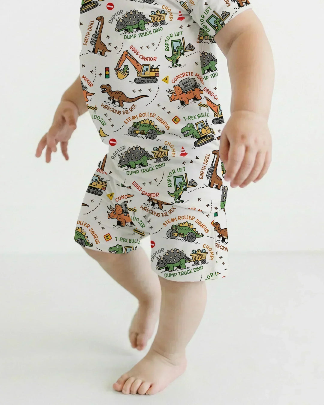 Template Zweiteiliges Pyjama-Set mit kurzen Ärmeln und Shorts
