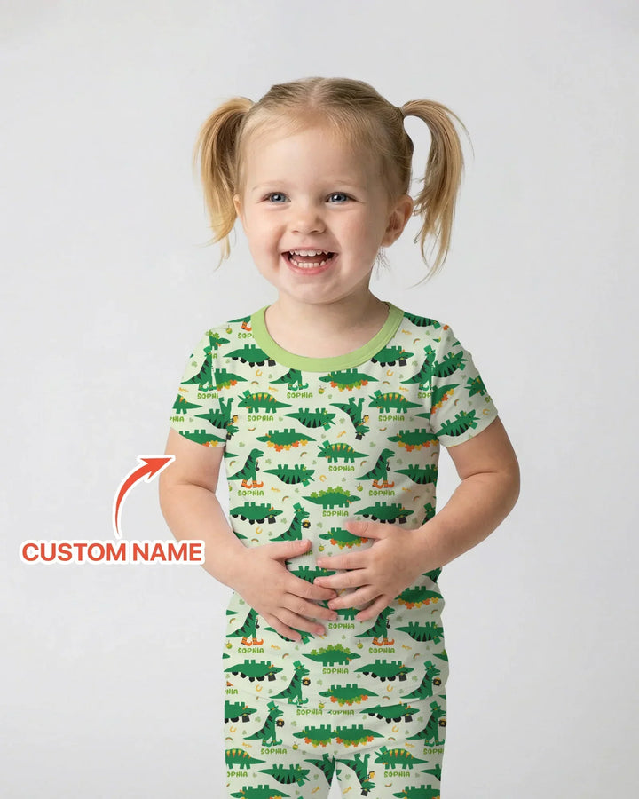 Zweiteiliges, kurzärmliges Pyjama-Set mit Marienkäfern