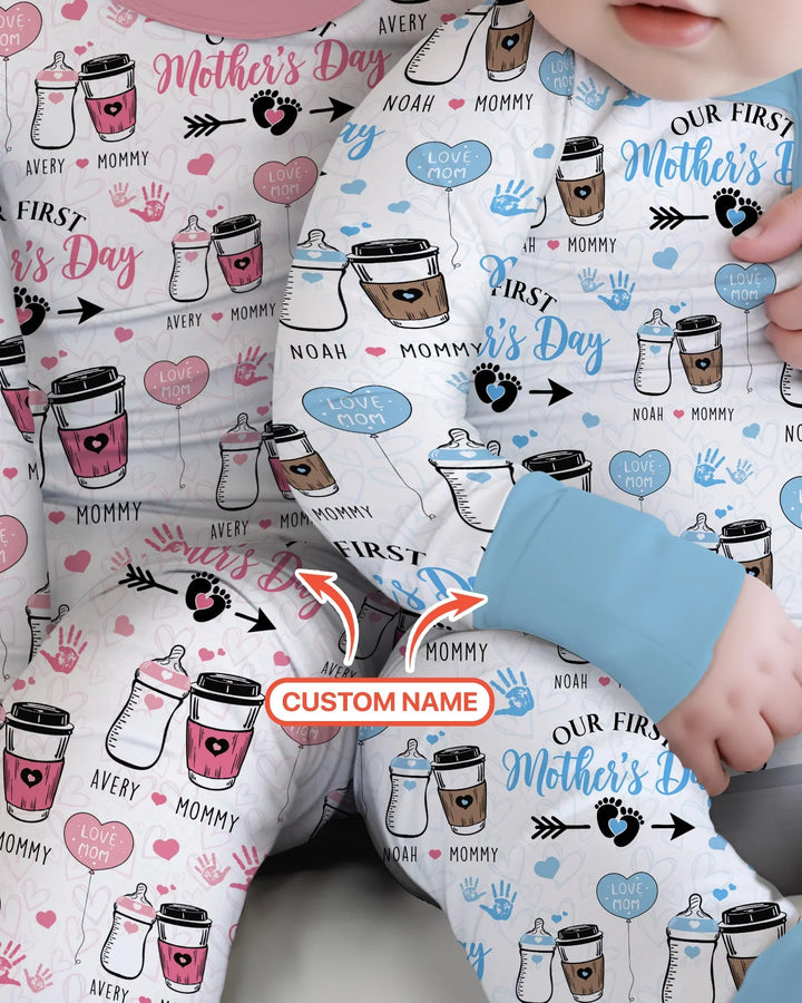 Gerippte Babykleidung mit individuellem Foto - Weich &amp; Skizzenhaft