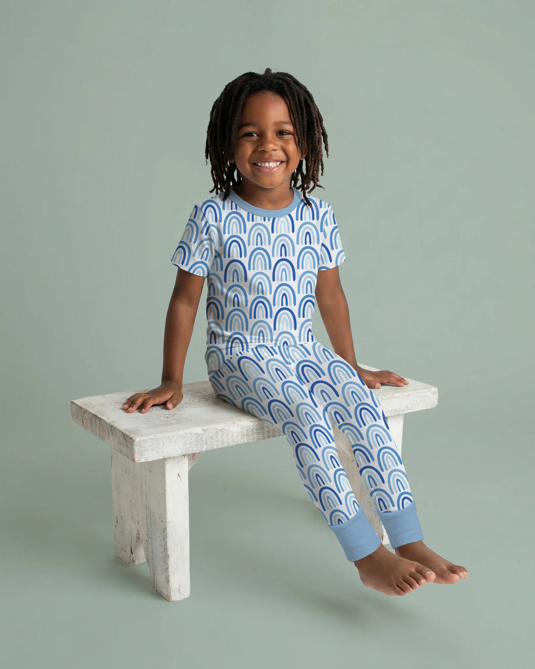Zweiteiliges, kurzärmliges Pyjama-Set mit Marienkäfern