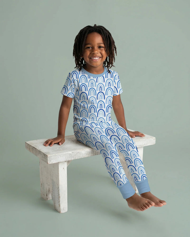 Zweiteiliges, kurzärmliges Pyjama-Set mit Marienkäfern