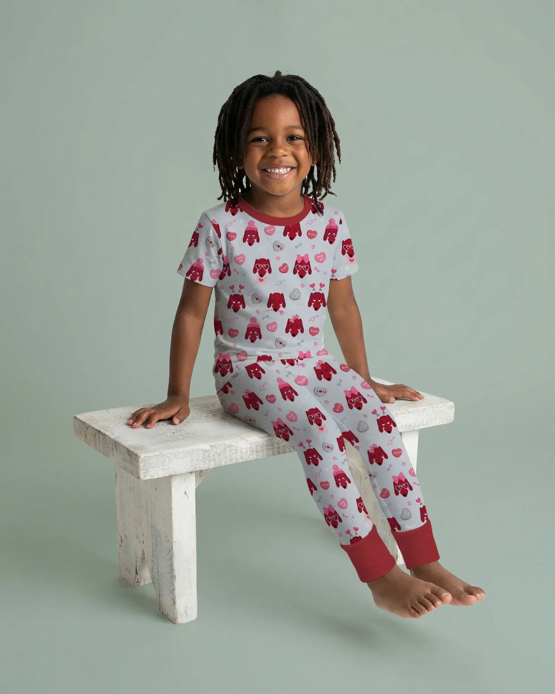 Zweiteiliges, kurzärmliges Pyjama-Set mit Marienkäfern
