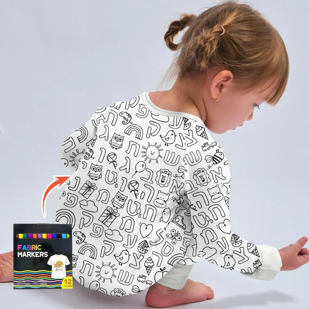 Gerippte Babykleidung mit individuellem Foto - Weich &amp; Skizzenhaft