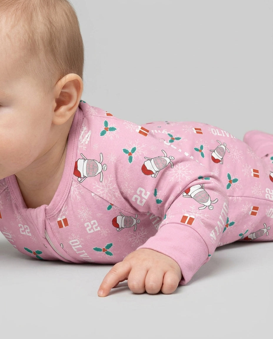 Custom Name Hockey Holiday Bamboo Convertible Zippy