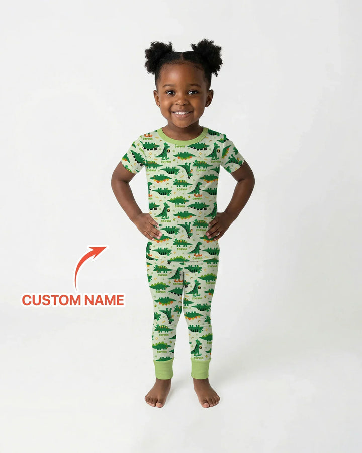 Zweiteiliges, kurzärmliges Pyjama-Set mit Marienkäfern