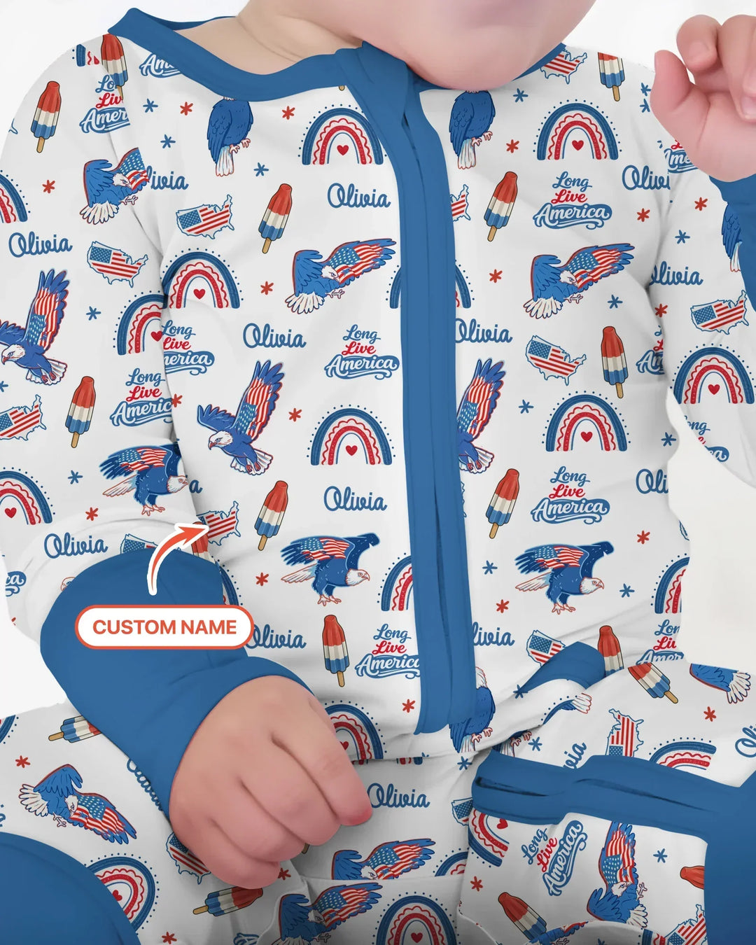 Gerippte Babykleidung mit individuellem Foto - Weich &amp; Skizzenhaft