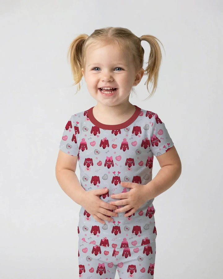 Zweiteiliges, kurzärmliges Pyjama-Set mit Marienkäfern