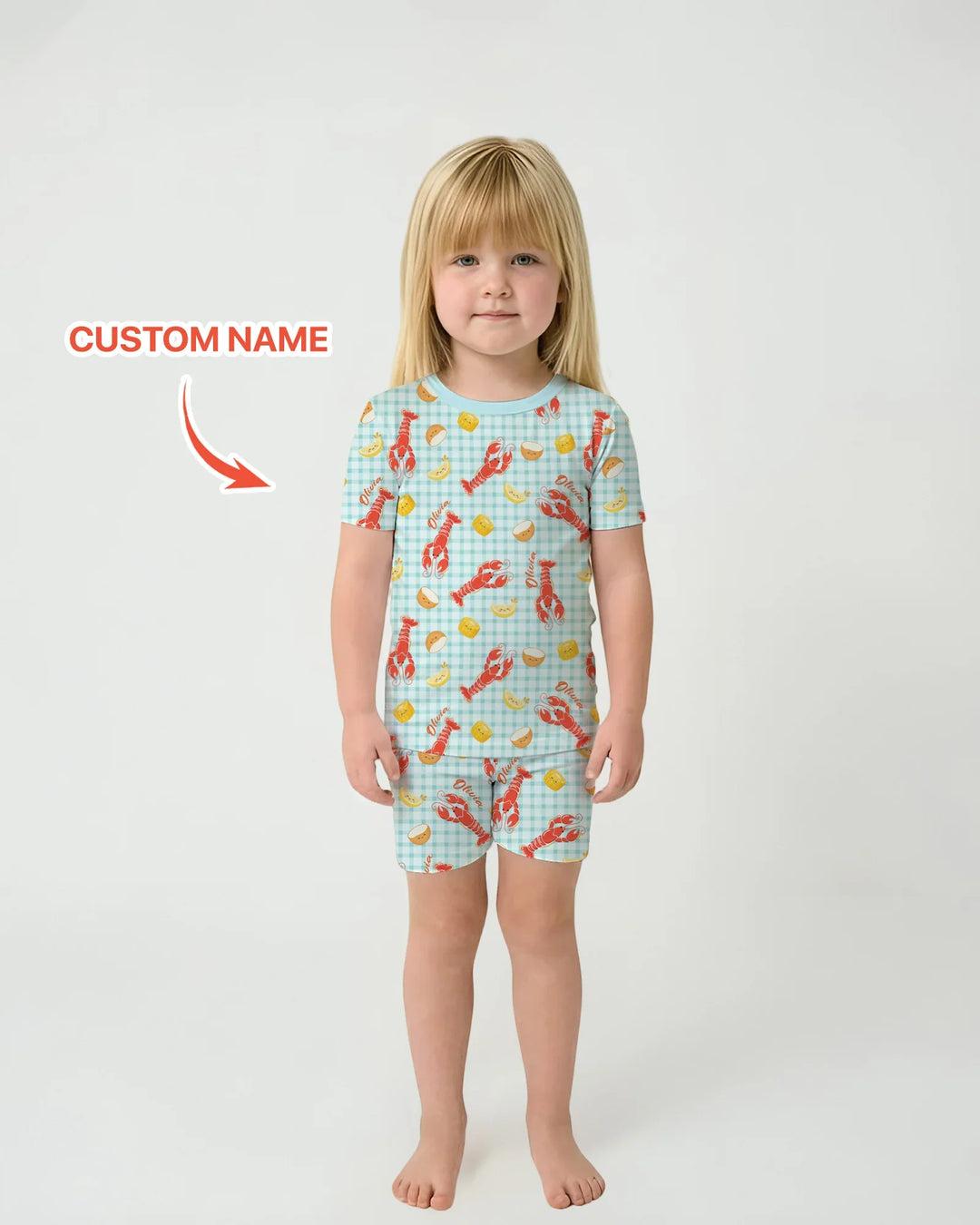 Zweiteiliges Pyjama-Set mit kurzen Ärmeln und Shorts im Sommer-Design