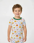 Zweiteiliges, kurzärmliges Pyjama-Set mit Marienkäfern