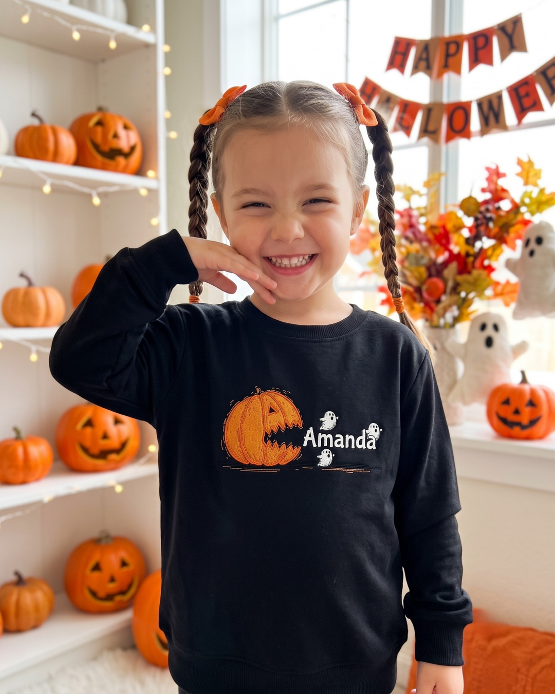 Sweatshirt mit Rundhalsausschnitt aus Bambusfaser