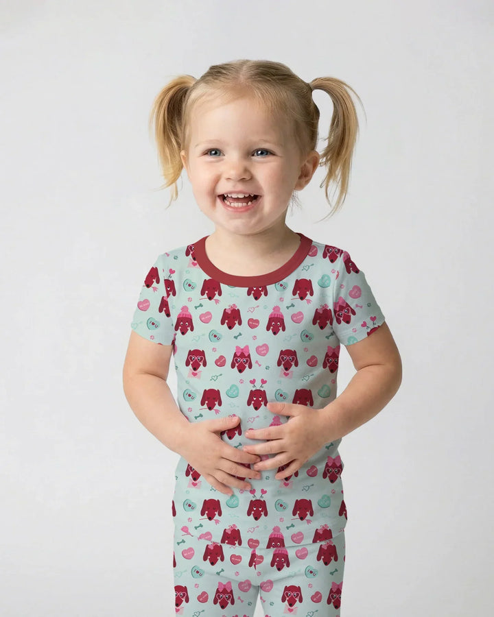 Zweiteiliges, kurzärmliges Pyjama-Set mit Marienkäfern