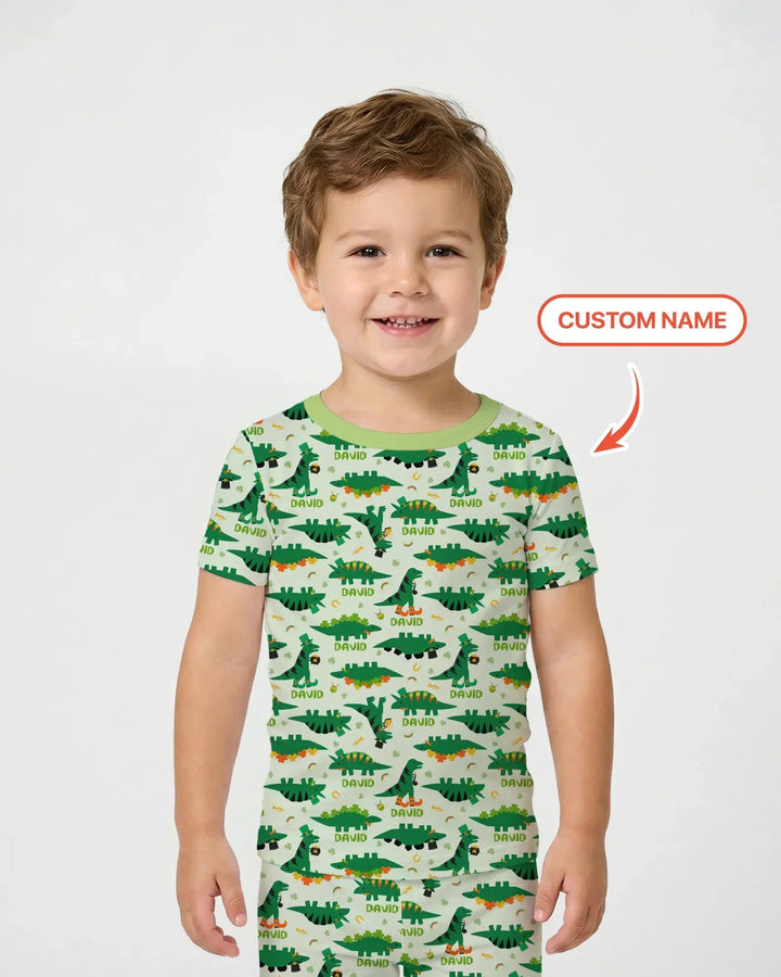 Zweiteiliges, kurzärmliges Pyjama-Set mit Marienkäfern
