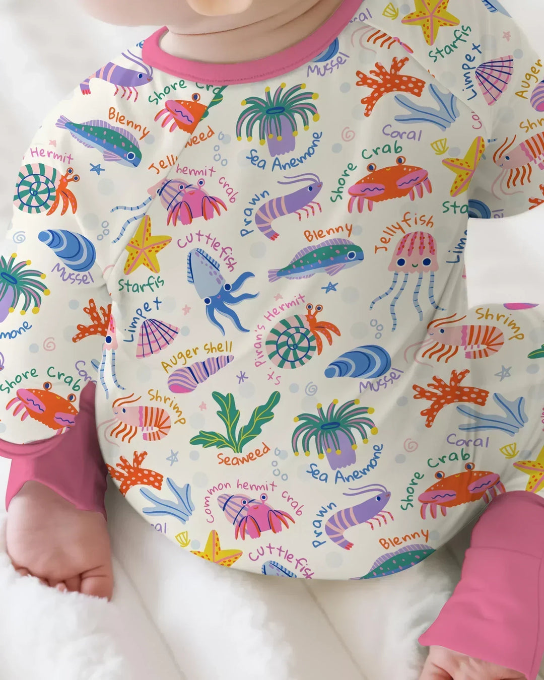 Gerippte Babykleidung mit individuellem Foto - Weich &amp; Skizzenhaft