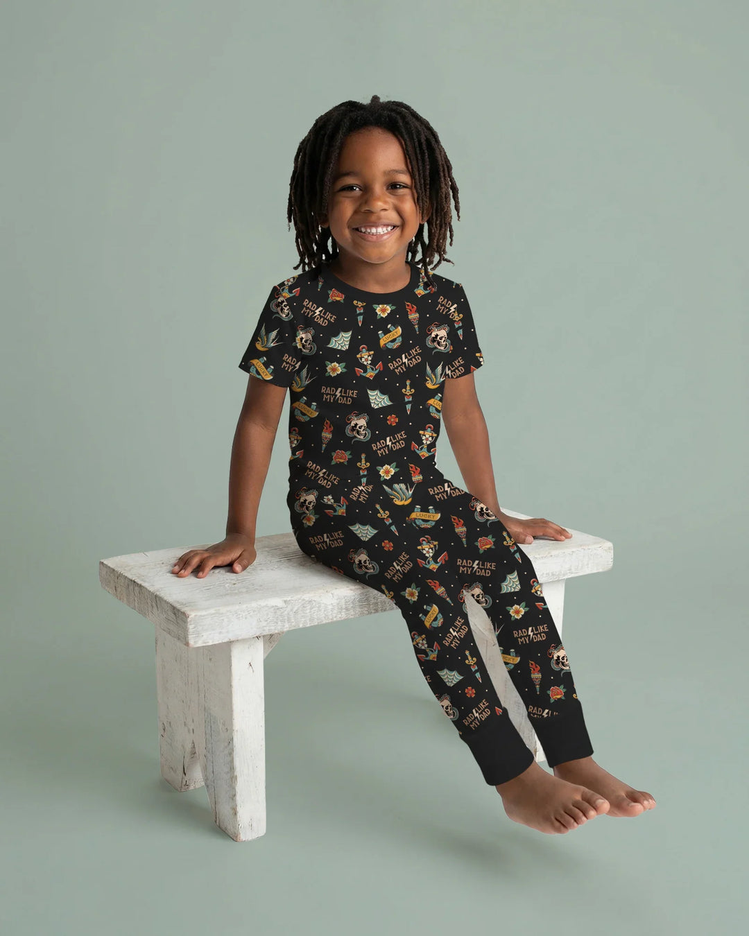 Zweiteiliges, kurzärmliges Pyjama-Set mit Marienkäfern
