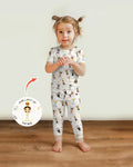 Zweiteiliges, kurzärmliges Pyjama-Set mit Marienkäfern
