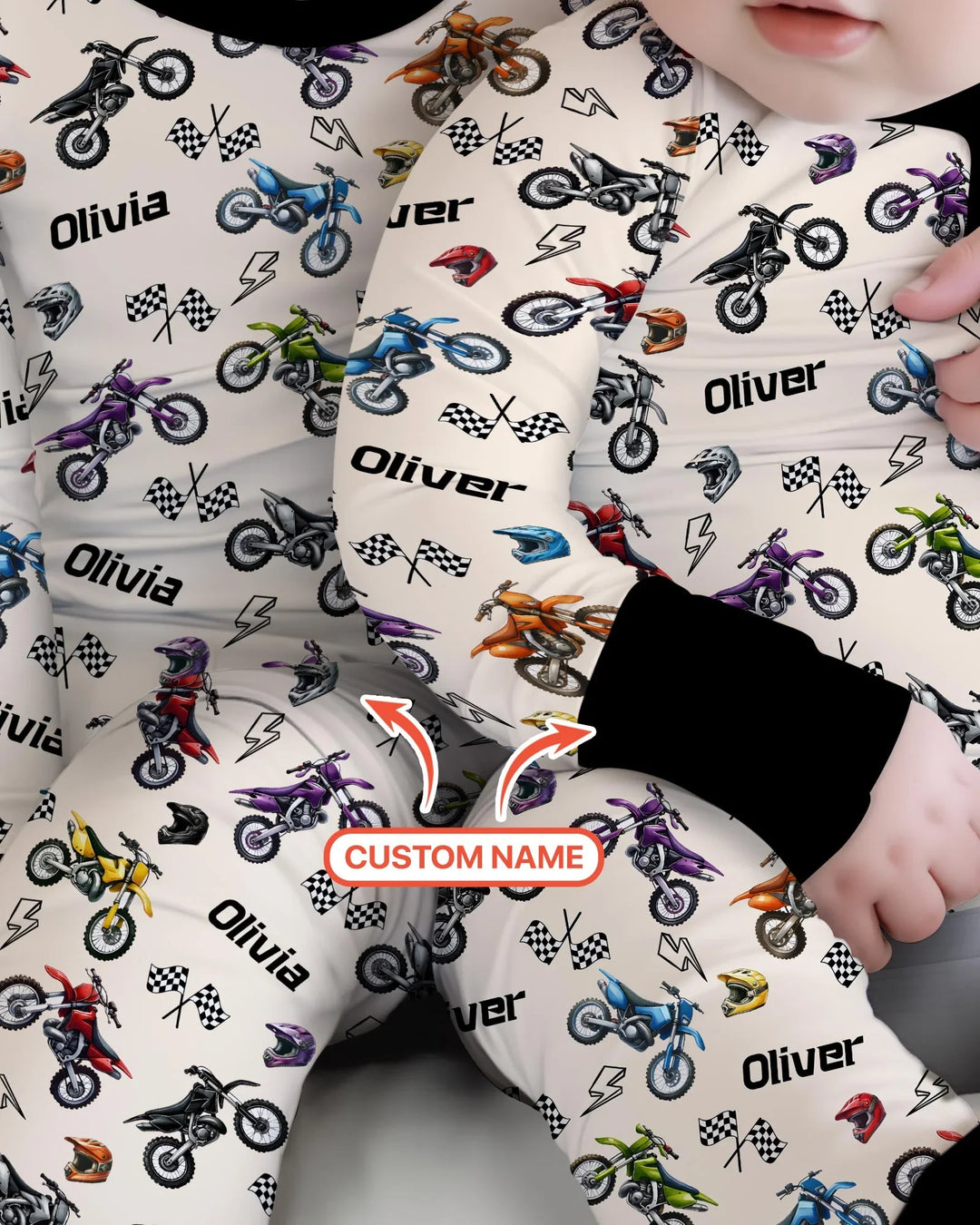 Gerippte Babykleidung mit individuellem Foto - Weich &amp; Skizzenhaft