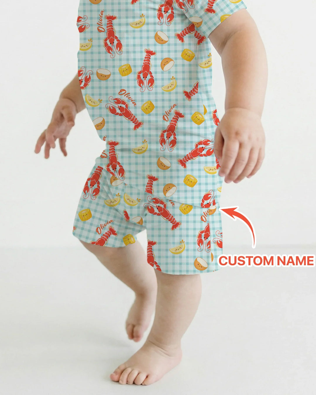 Zweiteiliges Pyjama-Set mit kurzen Ärmeln und Shorts im Sommer-Design