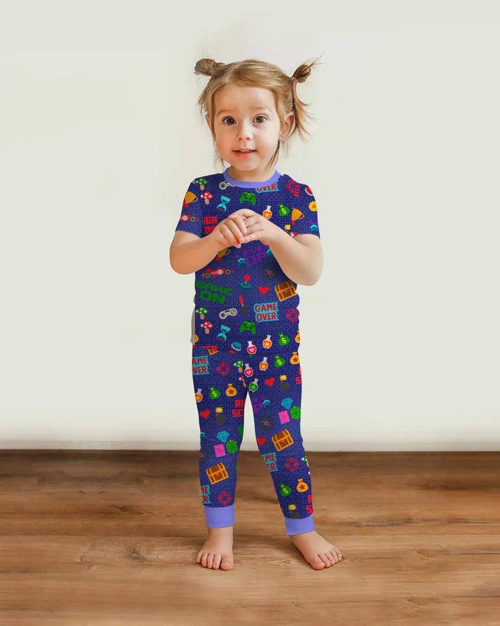 Zweiteiliges, kurzärmliges Pyjama-Set mit Marienkäfern