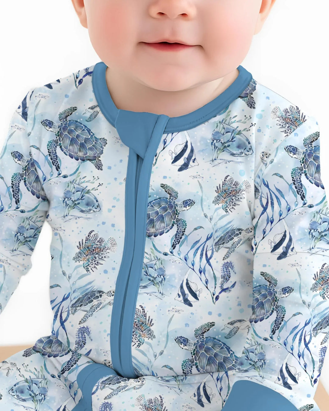 Gerippte Babykleidung mit individuellem Foto - Weich &amp; Skizzenhaft