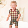 Template Zweiteiliges Pyjama-Set mit kurzen Ärmeln und Shorts