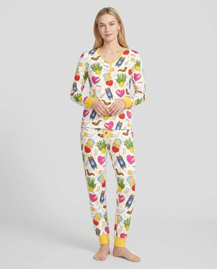 Vorlage Bambus Damen Pyjama Set