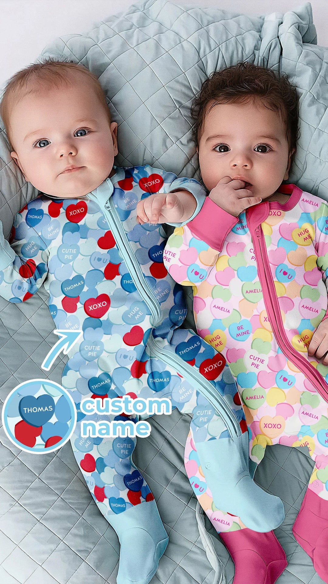 Gerippte Babykleidung mit individuellem Foto - Weich &amp; Skizzenhaft