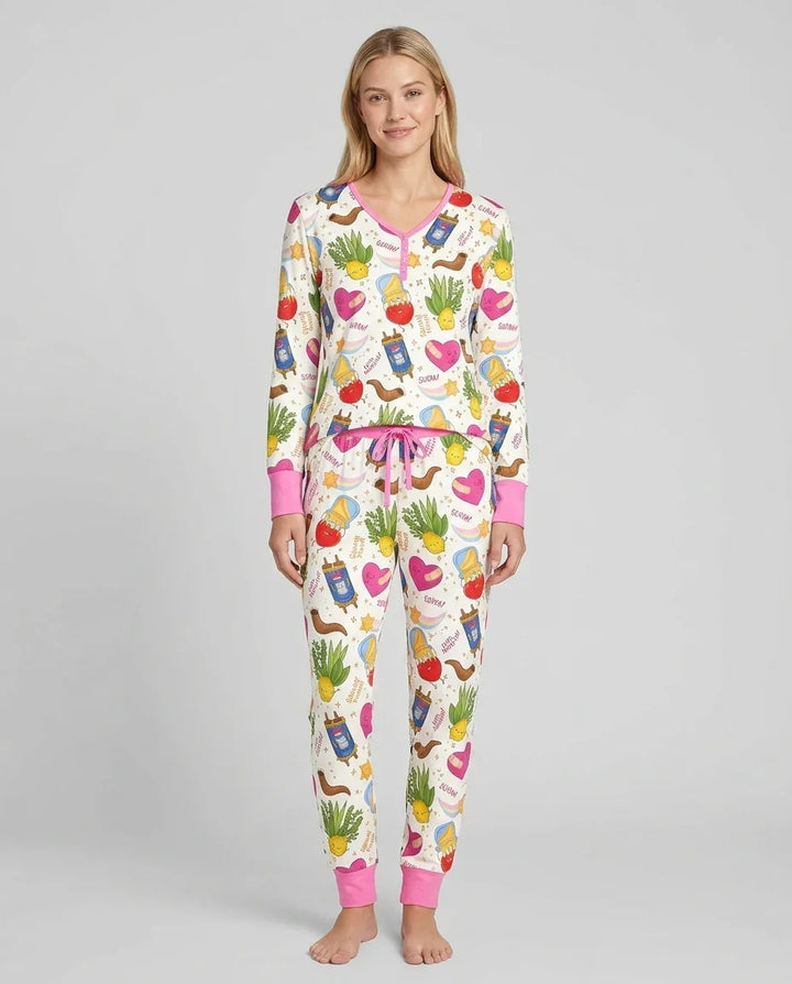 Vorlage Bambus Damen Pyjama Set