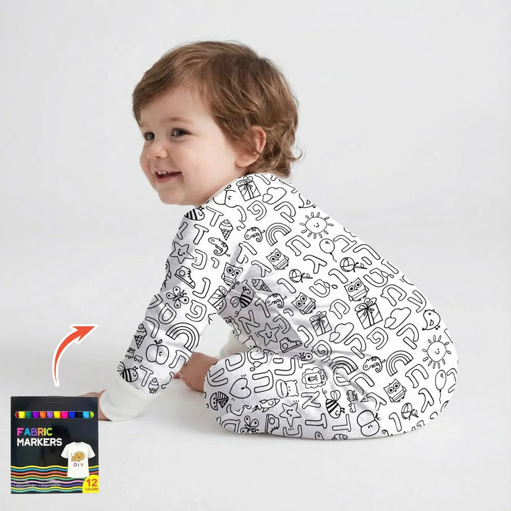 Gerippte Babykleidung mit individuellem Foto - Weich &amp; Skizzenhaft