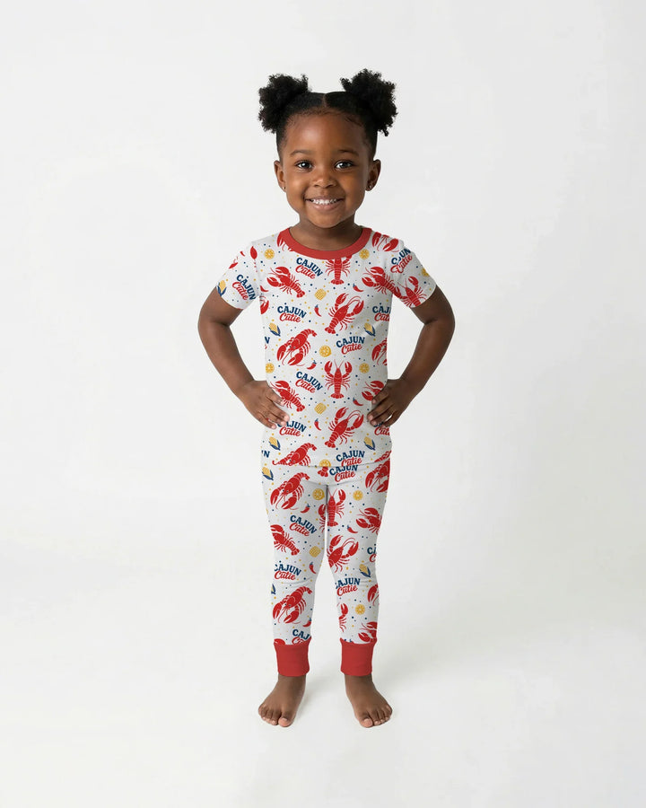 Zweiteiliges, kurzärmliges Pyjama-Set mit Marienkäfern