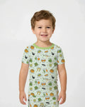 Zweiteiliges, kurzärmliges Pyjama-Set mit Marienkäfern