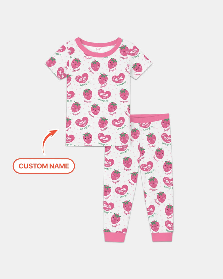 Zweiteiliges, kurzärmliges Pyjama-Set mit Marienkäfern