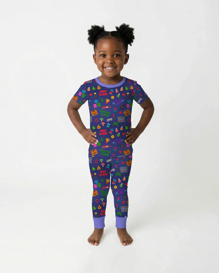 Zweiteiliges, kurzärmliges Pyjama-Set mit Marienkäfern