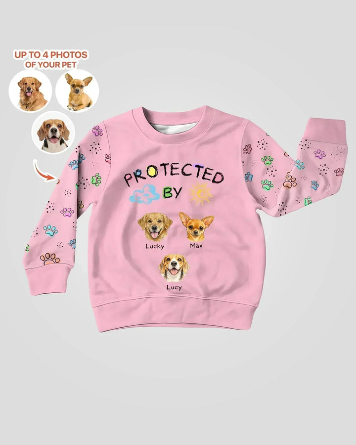 Personalisierbares Foto-Bambus-Rundhals-Sweatshirt „Protected By“