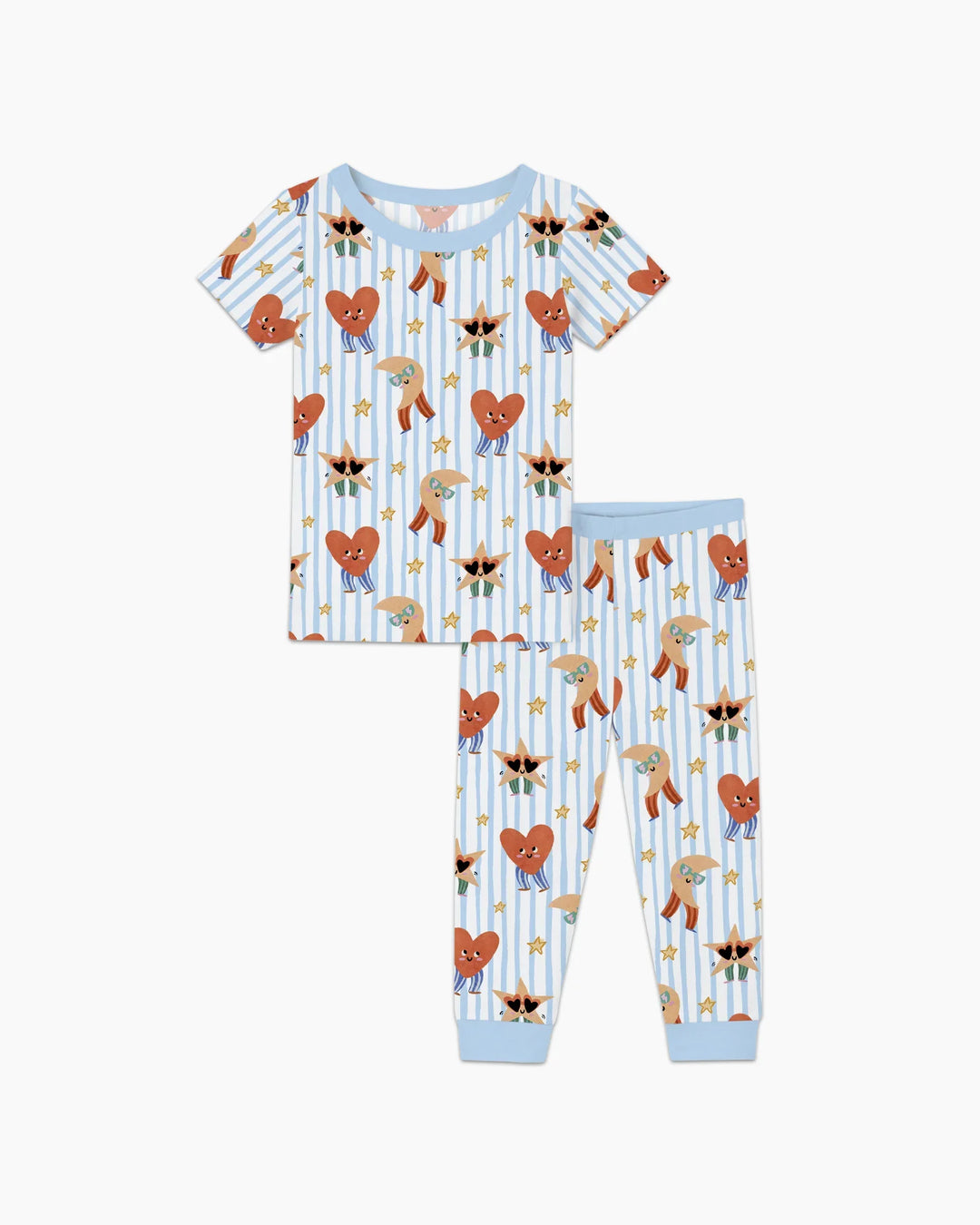 Zweiteiliges, kurzärmliges Pyjama-Set mit Marienkäfern