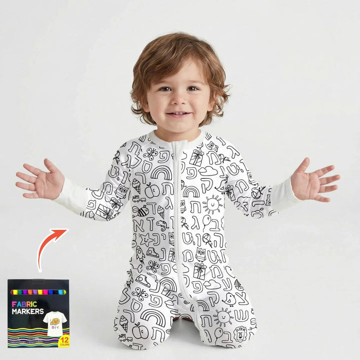 Gerippte Babykleidung mit individuellem Foto - Weich &amp; Skizzenhaft