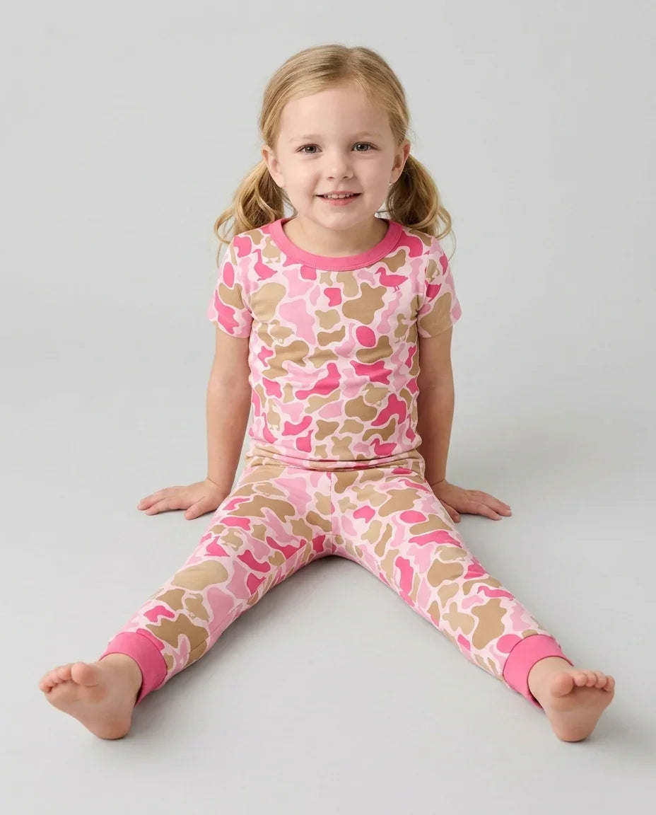 Zweiteiliges, kurzärmliges Pyjama-Set mit Marienkäfern
