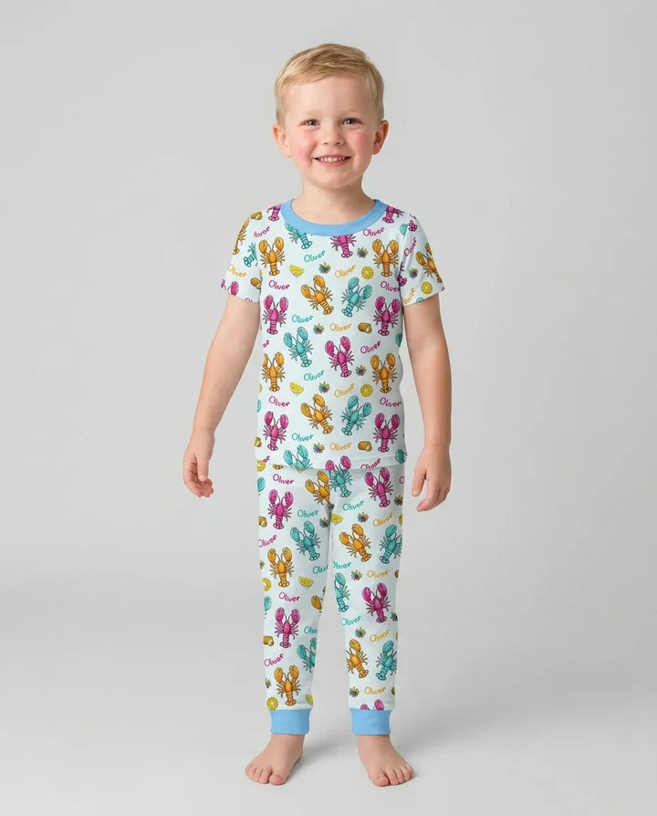 Zweiteiliges, kurzärmliges Pyjama-Set mit Marienkäfern