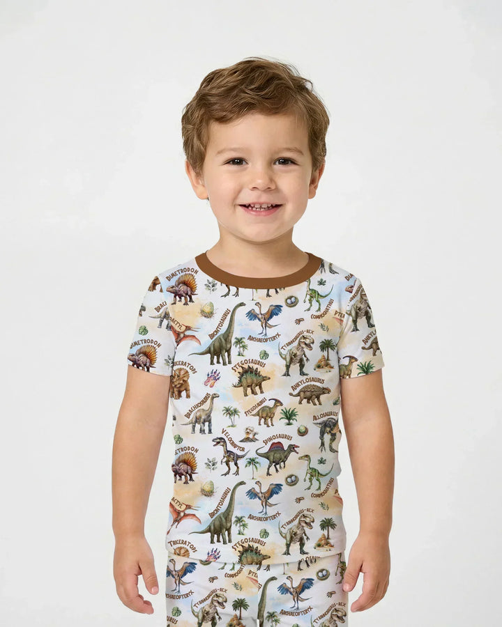 Zweiteiliges, kurzärmliges Pyjama-Set mit Marienkäfern