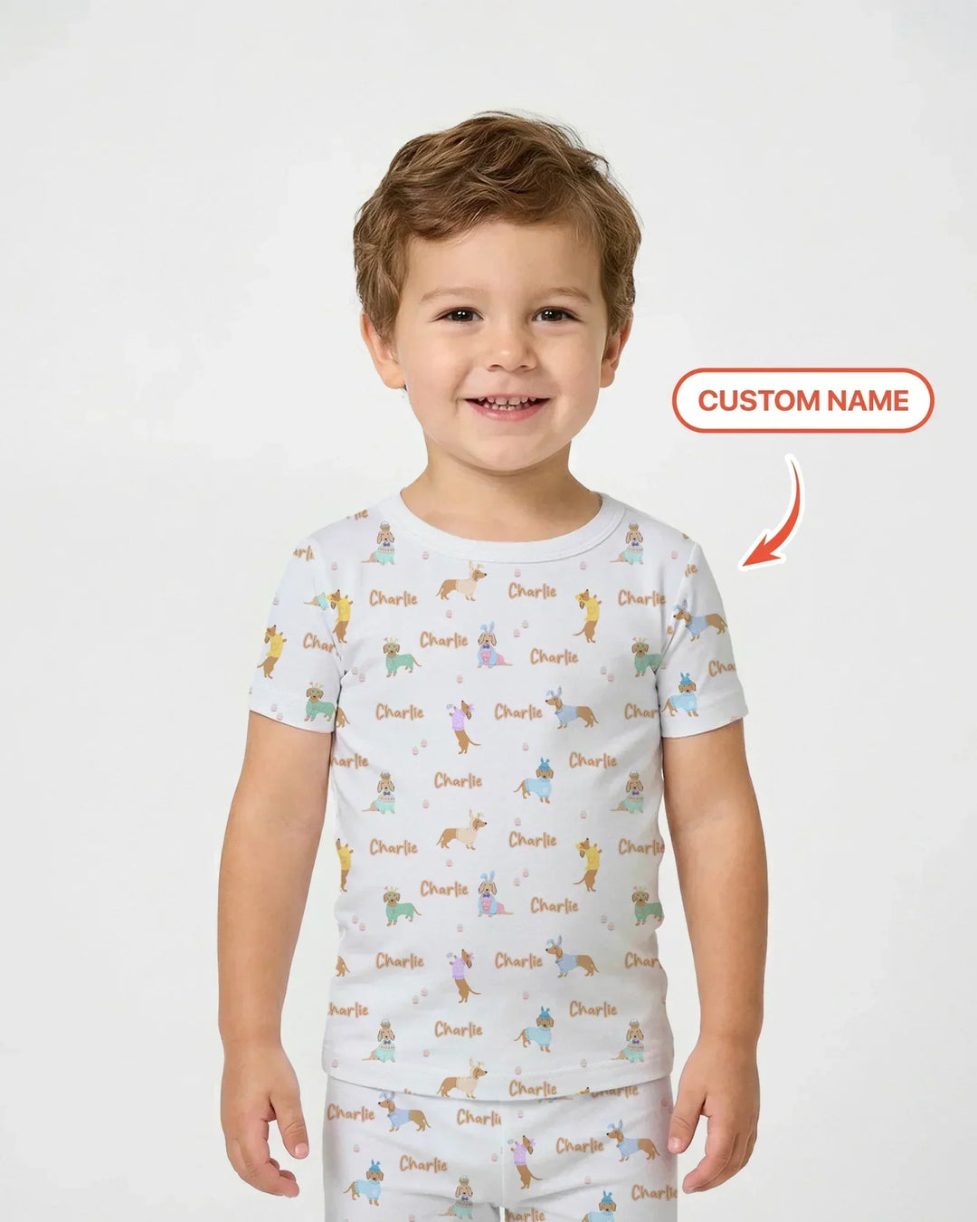 Zweiteiliges, kurzärmliges Pyjama-Set mit Marienkäfern