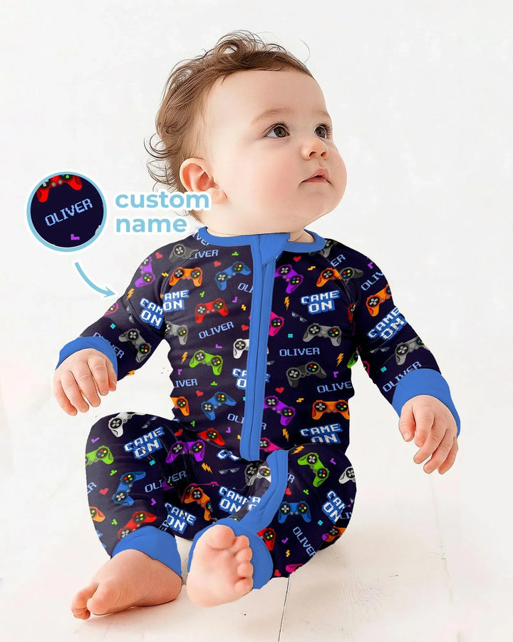 Gerippte Babykleidung mit individuellem Foto - Weich &amp; Skizzenhaft