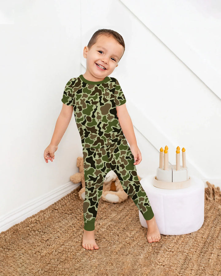 Zweiteiliges, kurzärmliges Pyjama-Set mit Marienkäfern