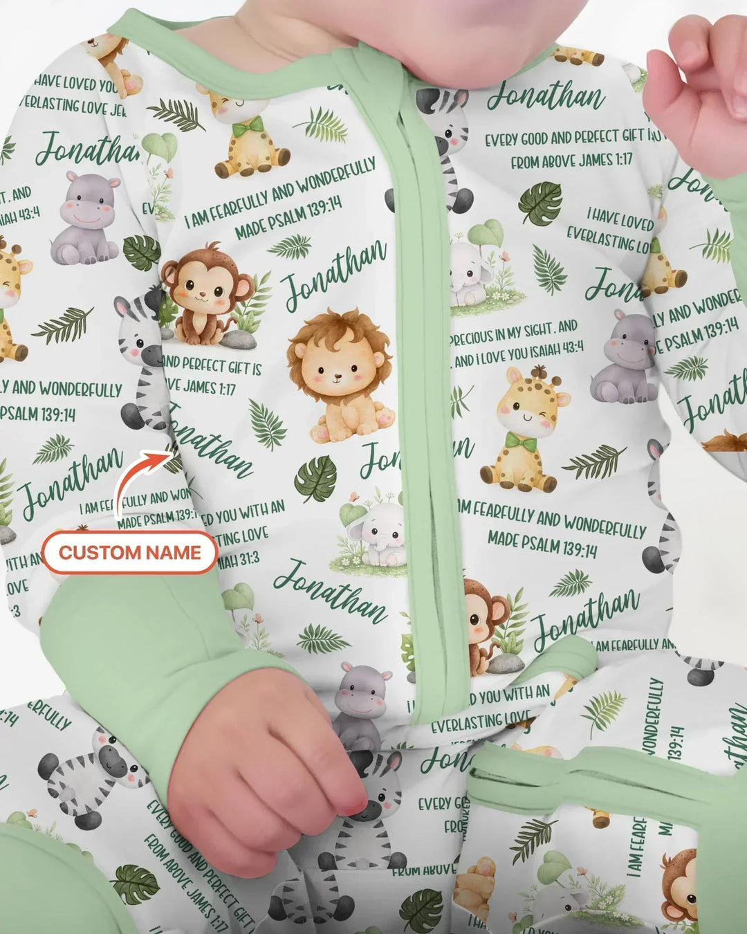 Gerippte Babykleidung mit individuellem Foto - Weich &amp; Skizzenhaft