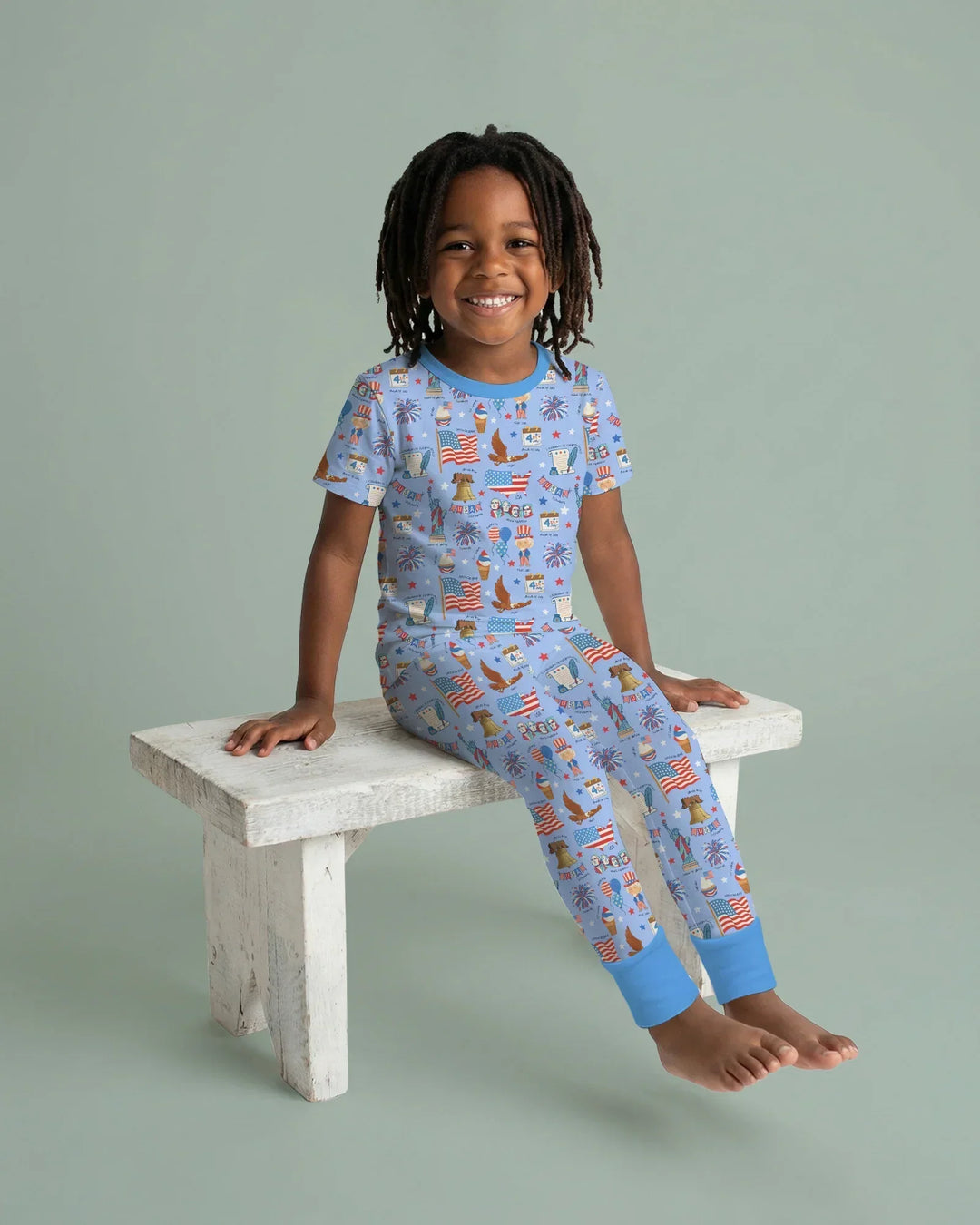 Zweiteiliges, kurzärmliges Pyjama-Set mit Marienkäfern