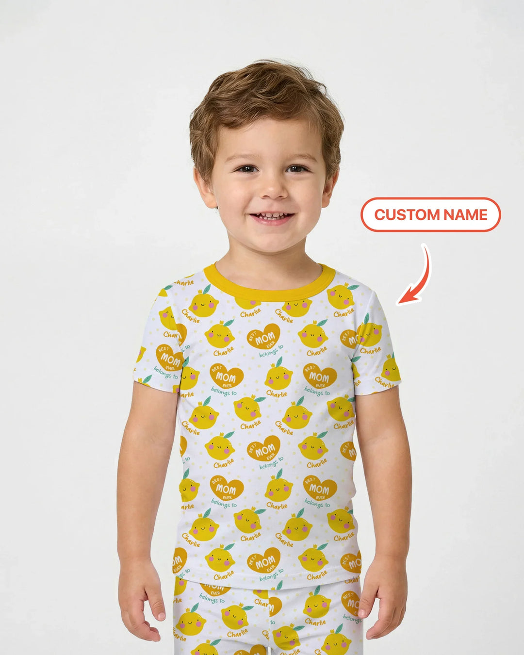 Zweiteiliges, kurzärmliges Pyjama-Set mit Marienkäfern