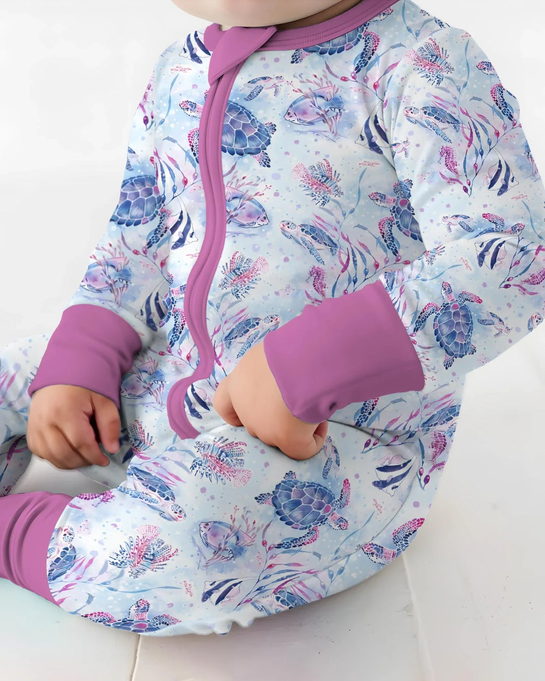 Gerippte Babykleidung mit individuellem Foto - Weich &amp; Skizzenhaft