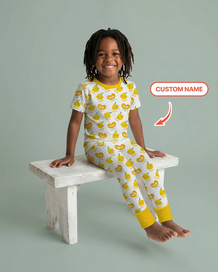 Zweiteiliges, kurzärmliges Pyjama-Set mit Marienkäfern