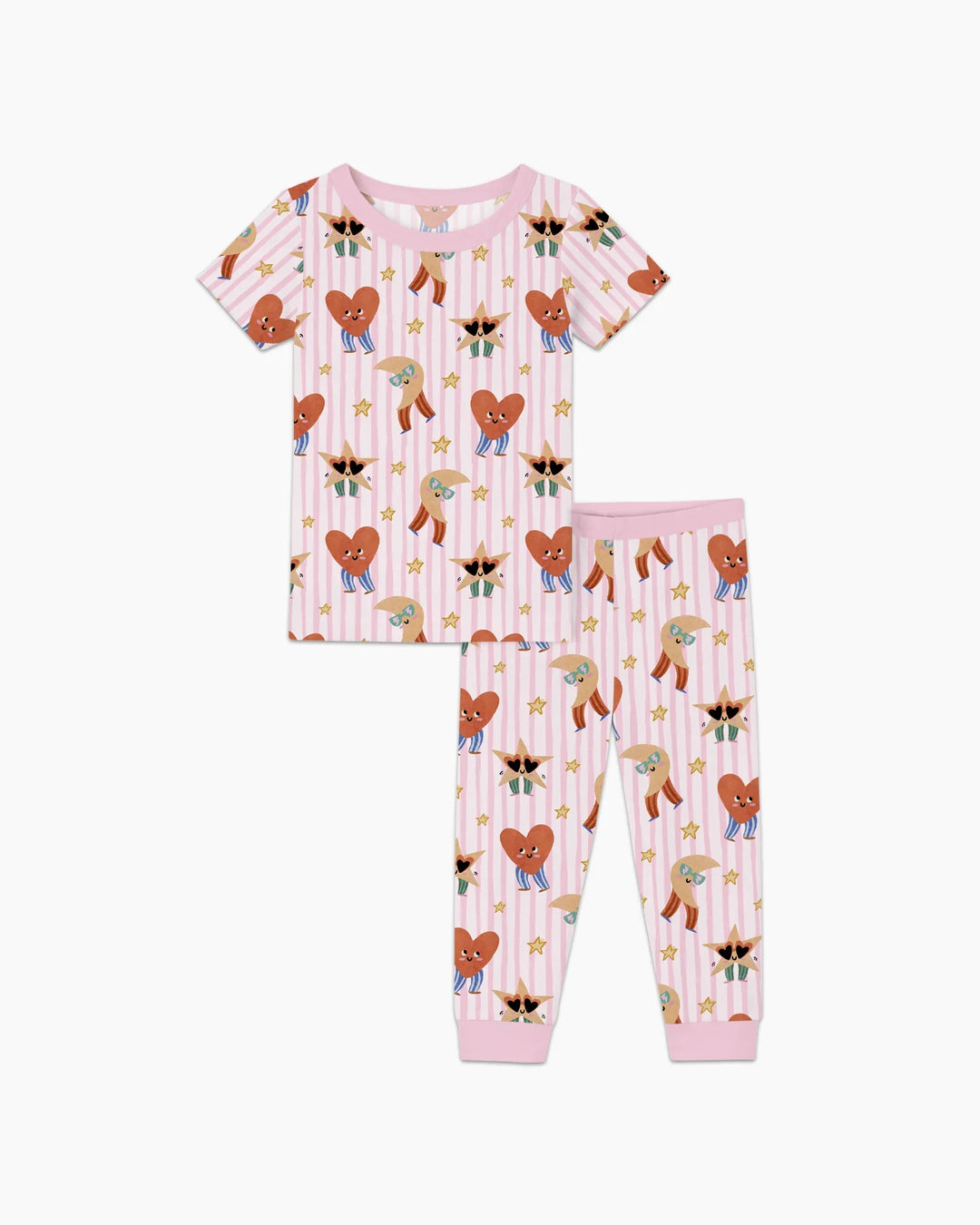 Zweiteiliges, kurzärmliges Pyjama-Set mit Marienkäfern