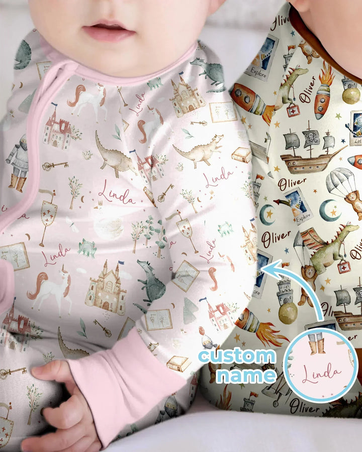 Gerippte Babykleidung mit individuellem Foto - Weich &amp; Skizzenhaft